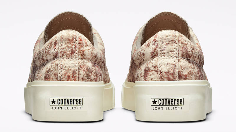John Elliott x Converse Skidgrip Antique White Back