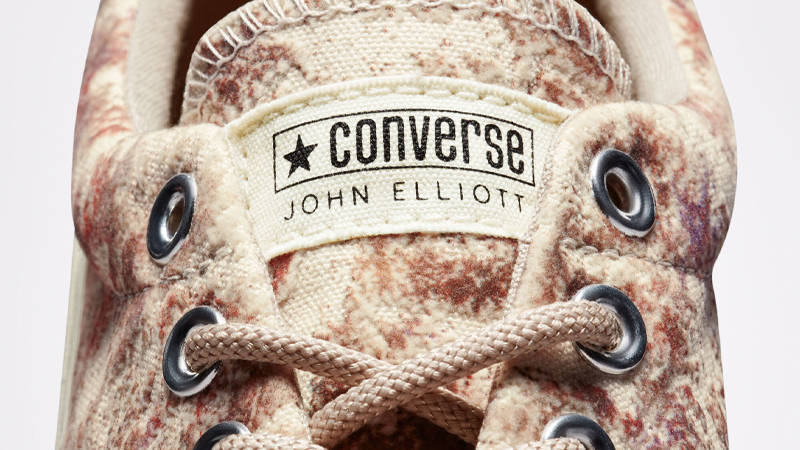 John Elliott x Converse Skidgrip Antique White Closeup