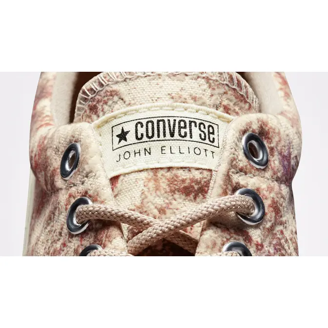John Elliott x Converse Skidgrip Antique White Closeup