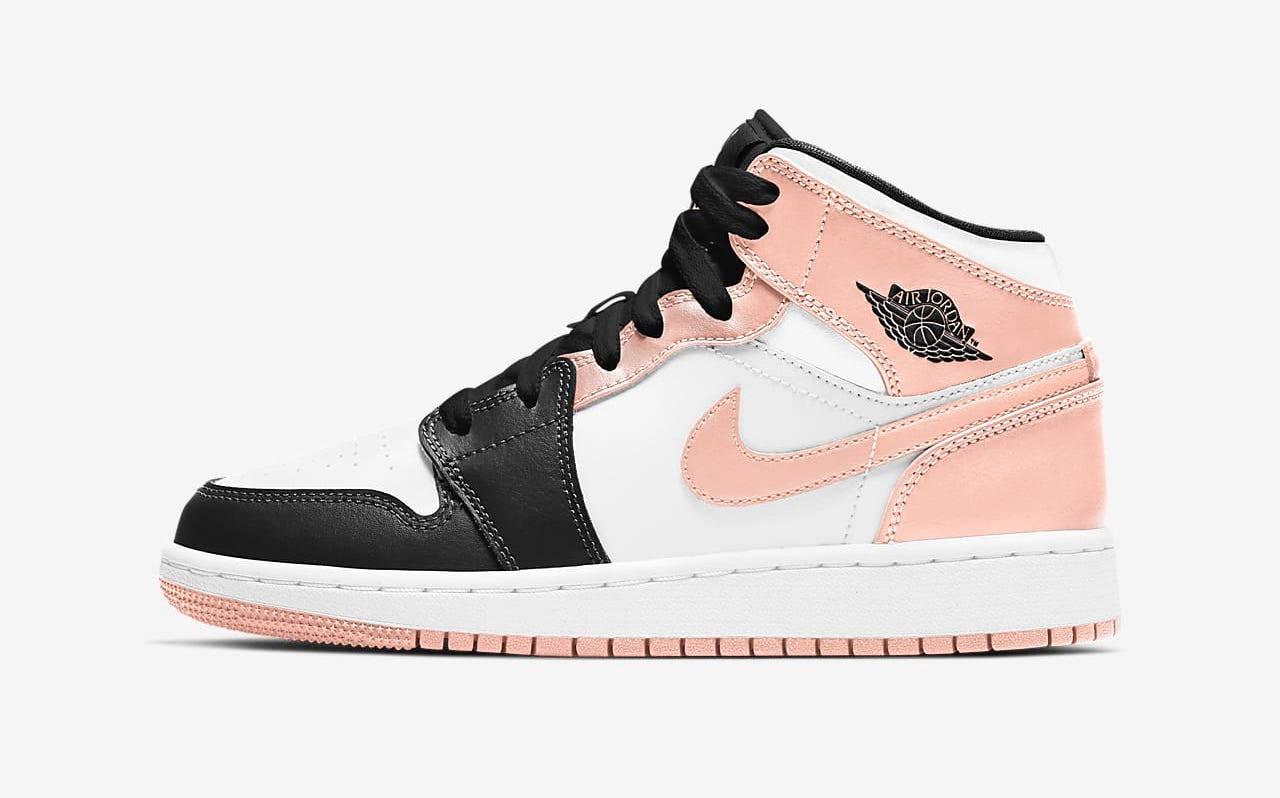 Jordan 1 Mid Crimson Tint Black