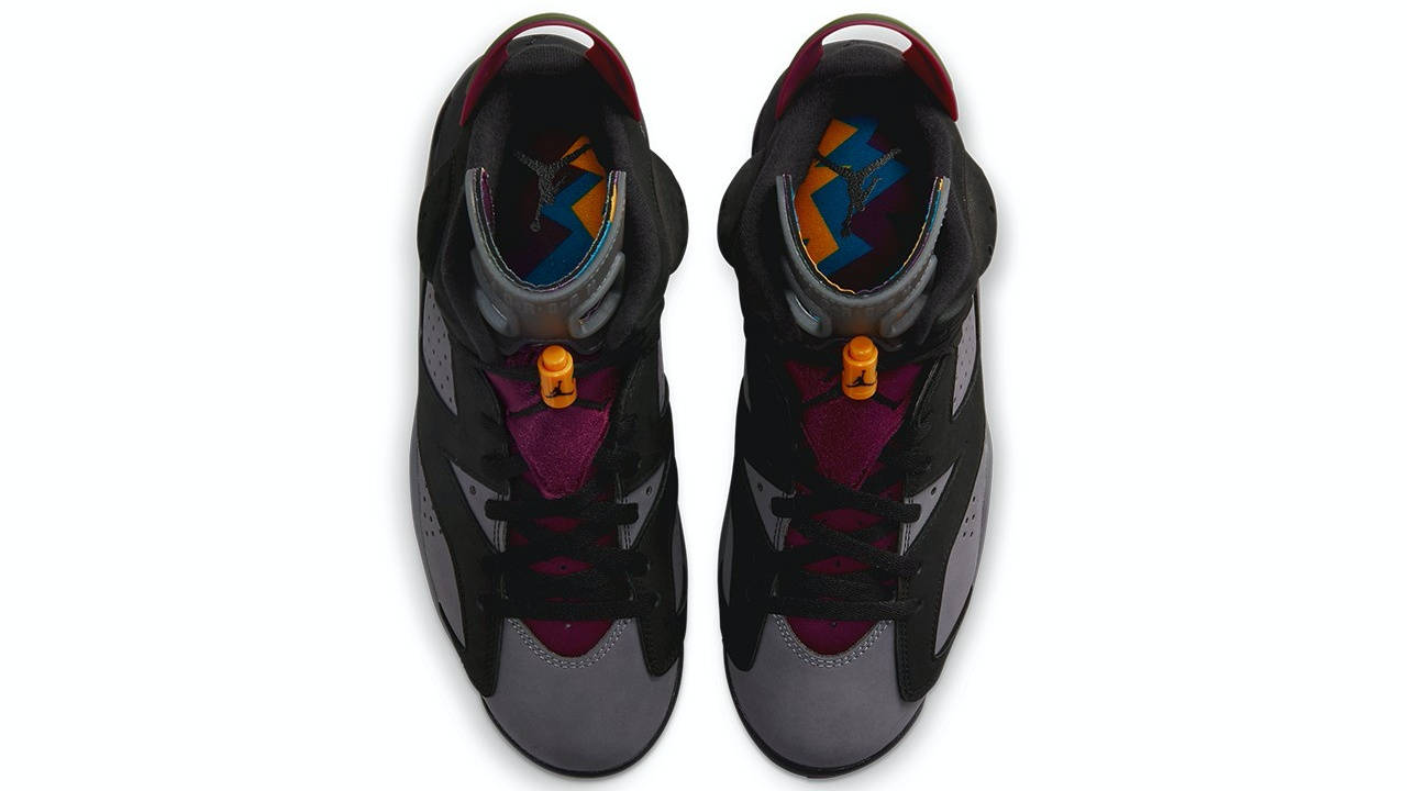 aj6 bordeaux on feet