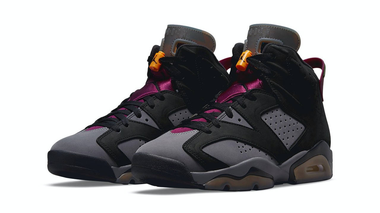 aj6 bordeaux on feet