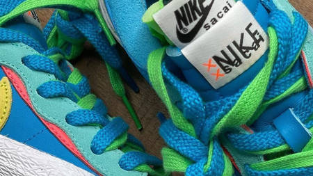A Closer Look at the KAWS x sacai x Nike Blazer Low "Blue" A Closer Look at the KAWS x sacai x Nike Blazer Low "Blue"