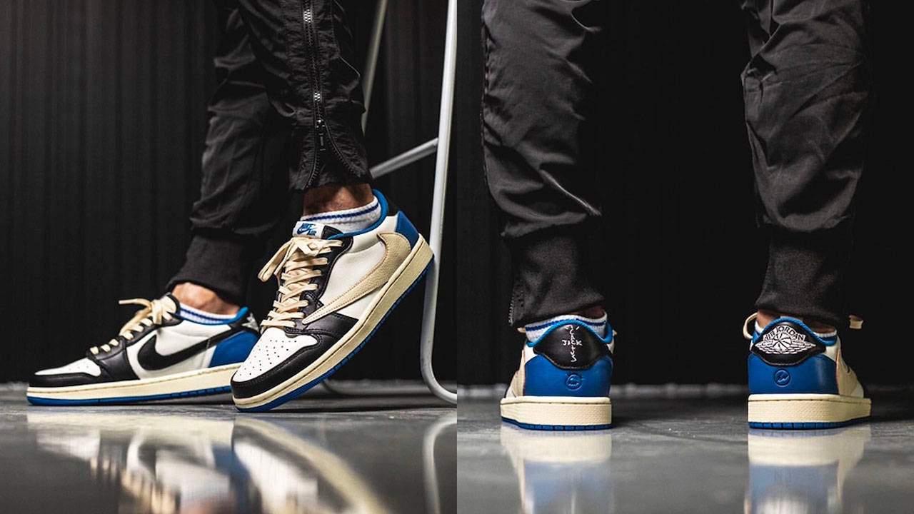 Air Jordan 1 Low Travis Scott Fragment Shoes