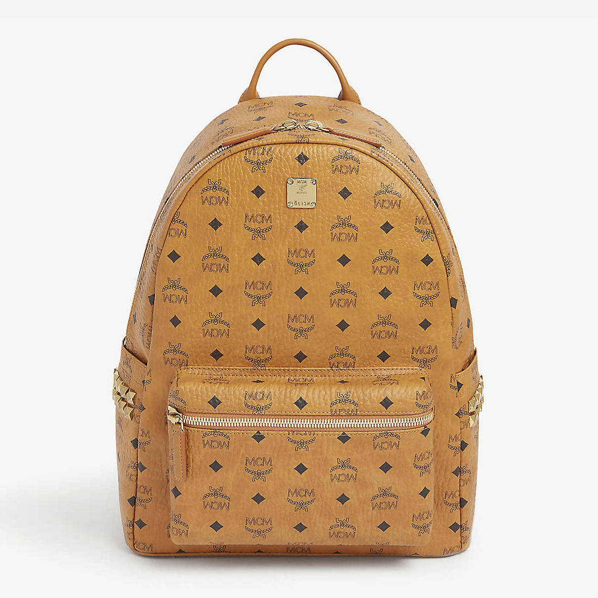 MCM Stark Medium Coated-Canvas Backpack