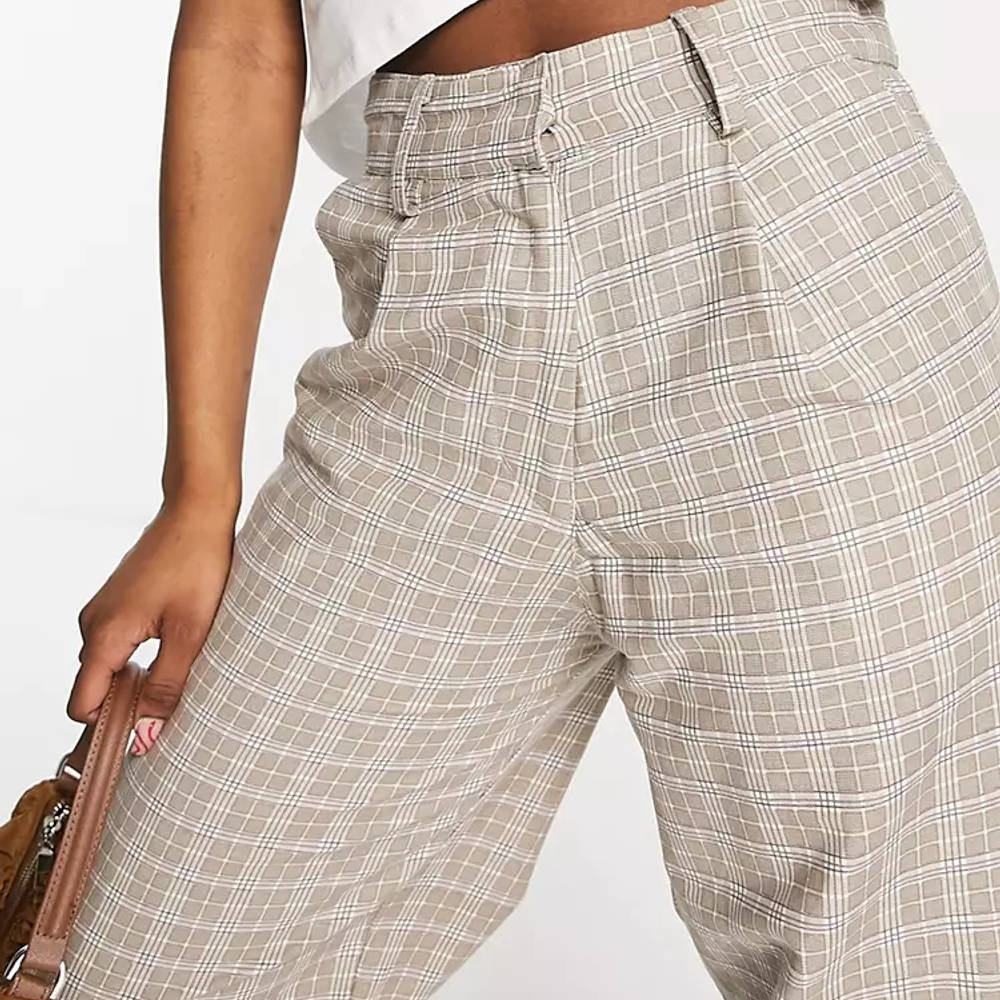 Motel High Waisted Wide Leg Trousers