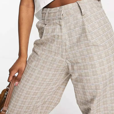 Motel High Waisted Wide Leg Trousers