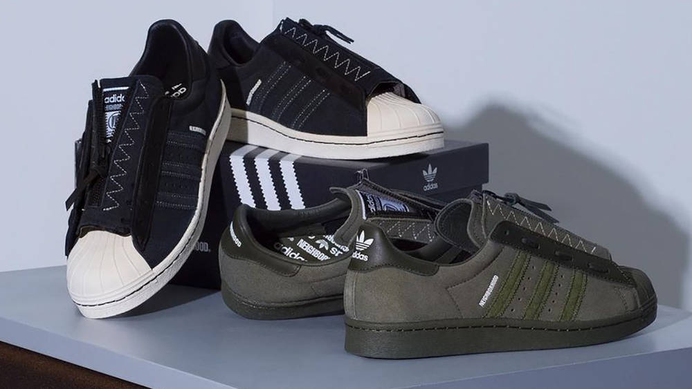 Image via Neighborhood Neighborhood x adidas Superstar 80s
