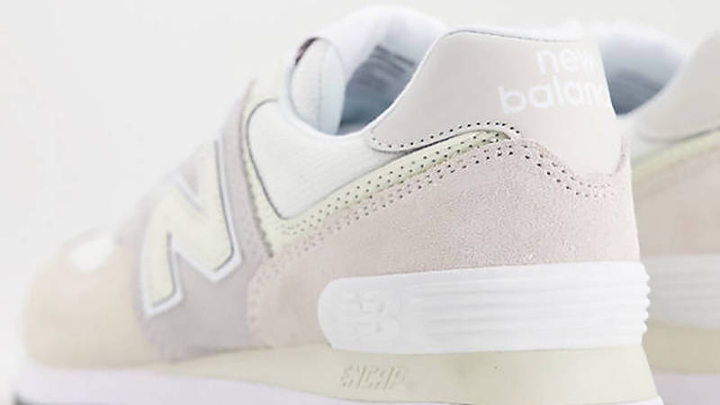 New Balance 574 White Grey Pink