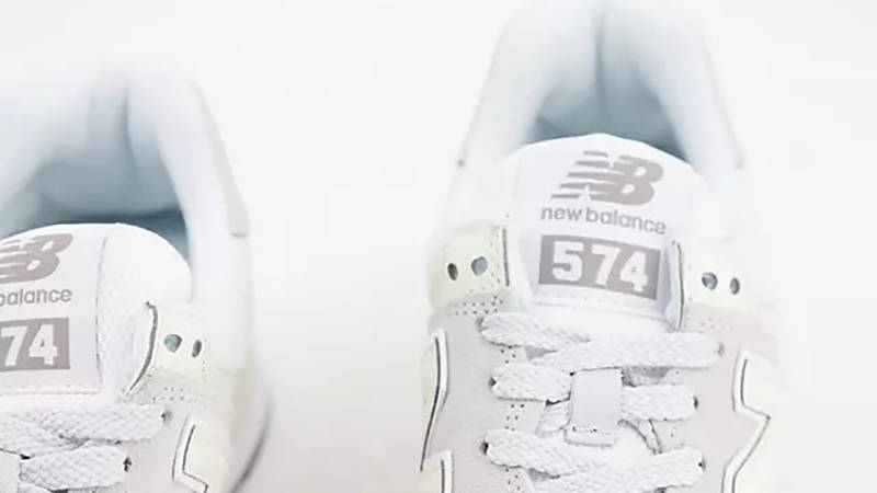 New Balance 574 White Grey Pink