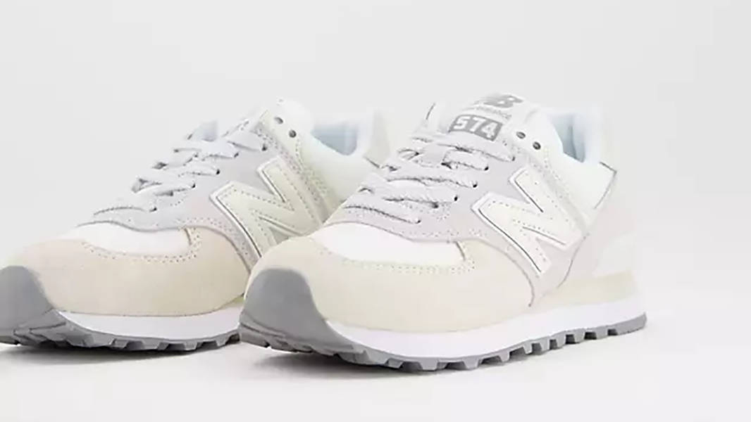 New Balance 574 White Grey Pink