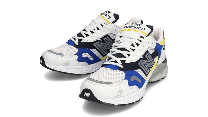 New Balance 920 White Yellow Blue front