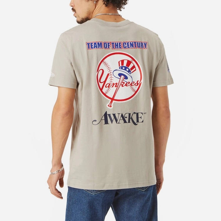 New Era T-shirt - New York Yankies - Light Beige » ASAP Shipping
