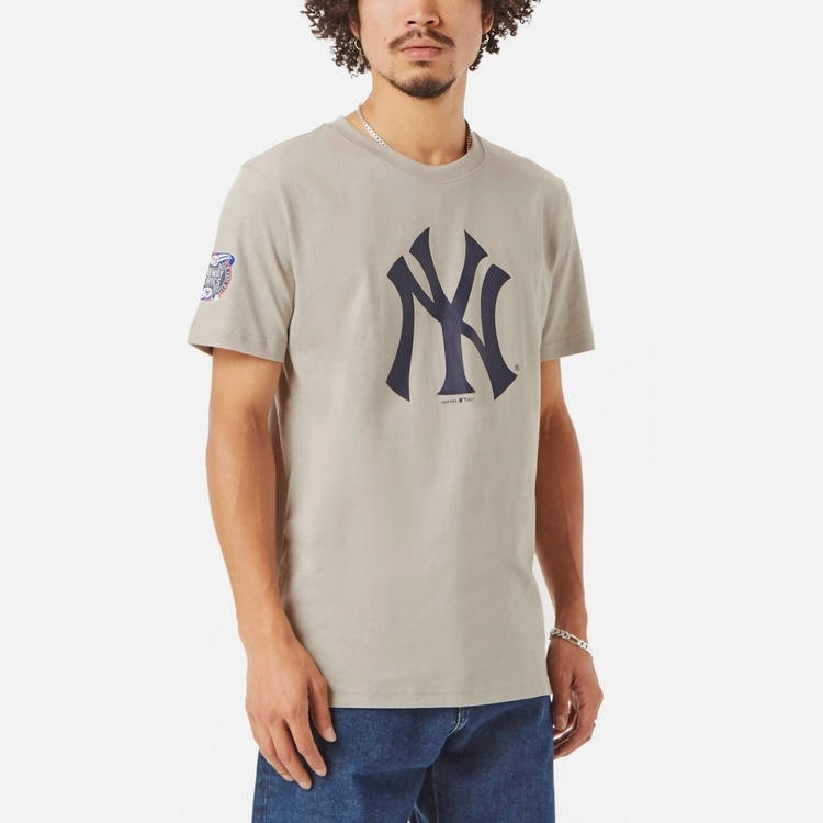 New Era T-shirt - New York Yankies - Light Beige » ASAP Shipping