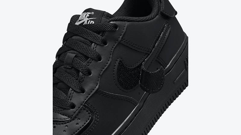 Nike Air Force 1/1 Black Metallic Silver