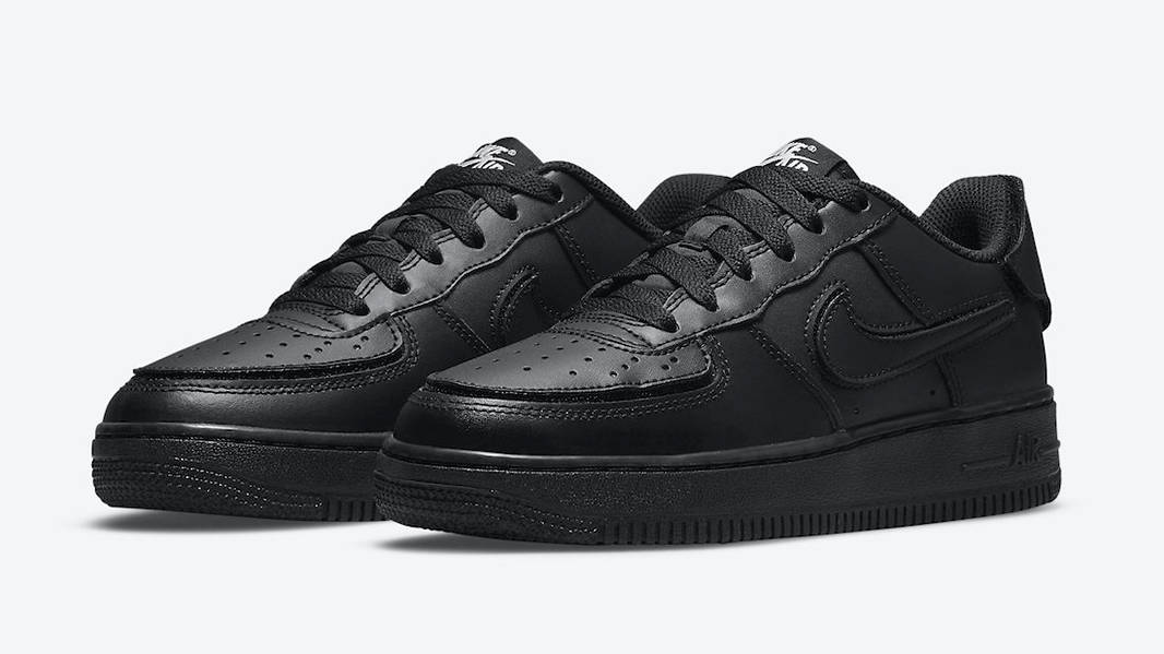 Nike Air Force 1/1 Black Metallic Silver