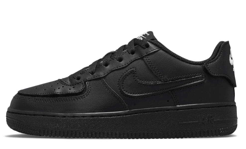 Nike Air Force 1/1 Black Metallic Silver