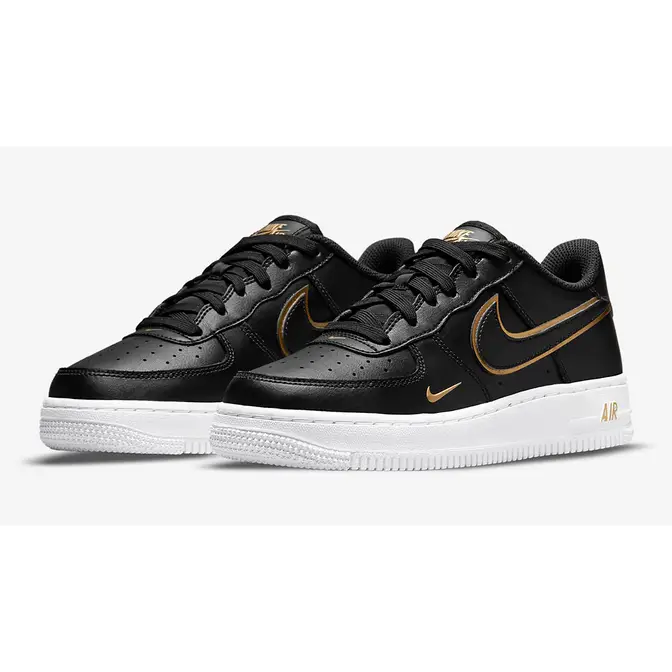 Nike wmns air force 1 essential - black / metallic gold hotsell