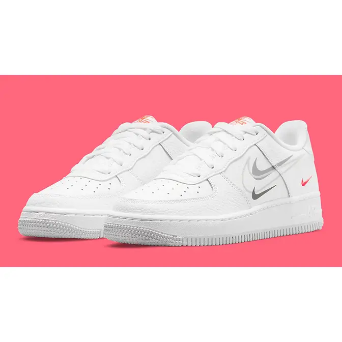 Nike Big Kids Air Force 1 LV8 GS (DQ7767-100) White/Multi / 5