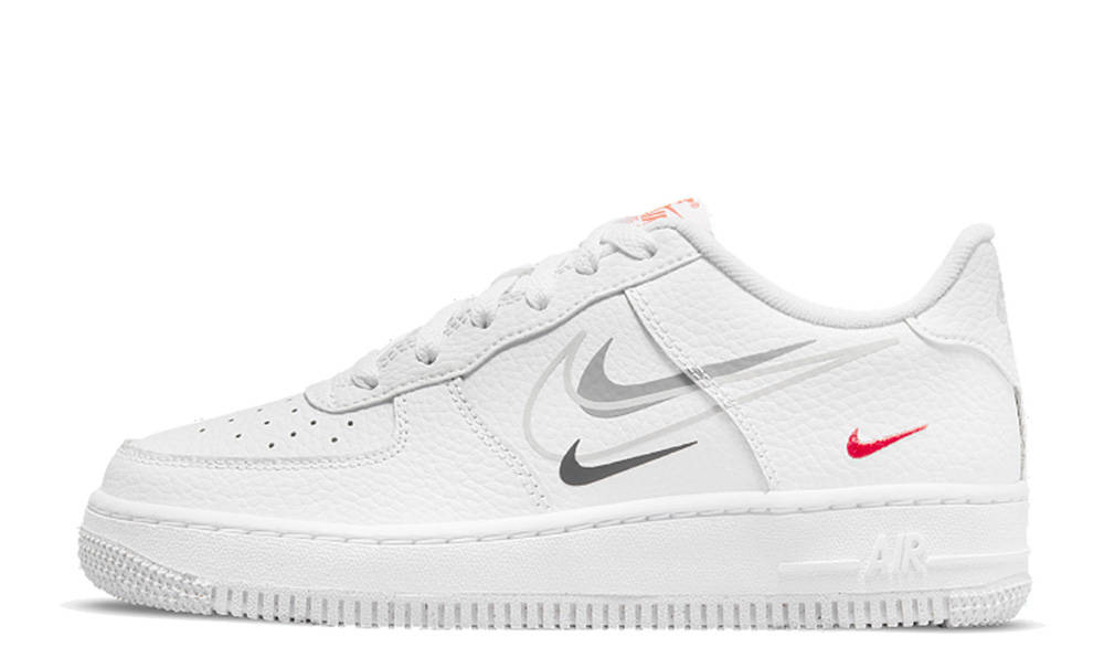 Nike Air Force 1 GS Multi-Swoosh White
