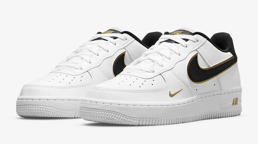 Nike Air Force 1 GS White Metallic Gold