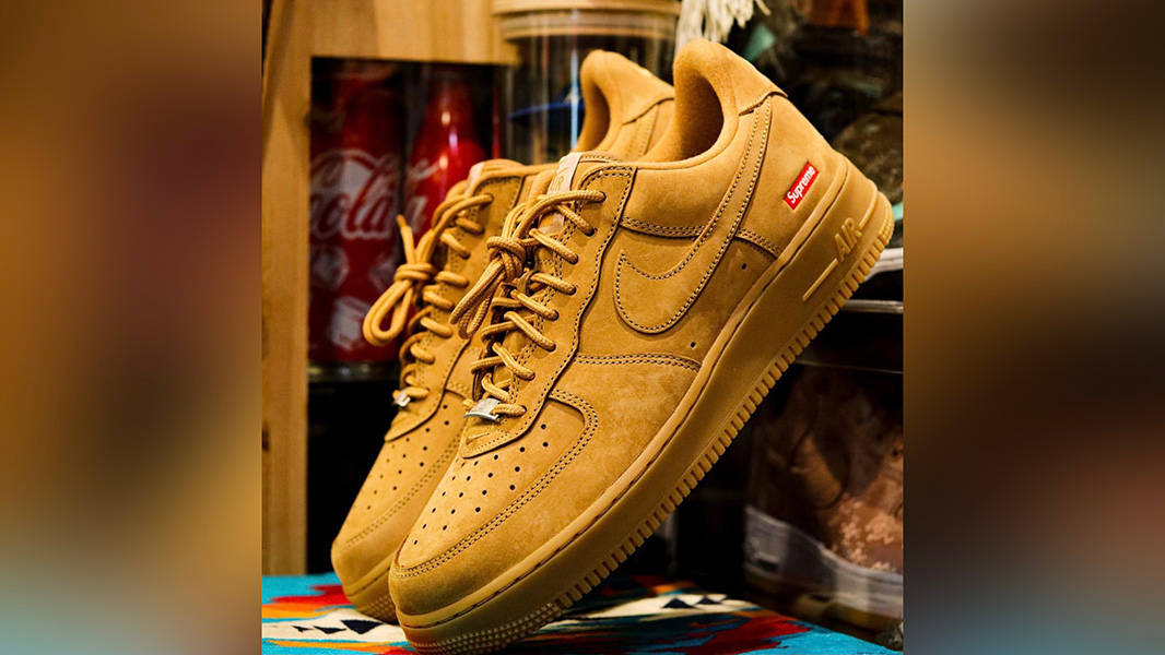 Supreme x Nike Air Force 1 Low Flax | Where To Buy | DN1555-200