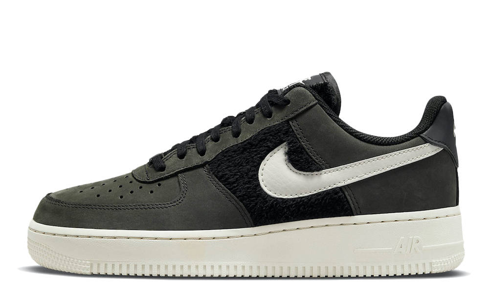 Nike Air Force Low Fur Black Bone Where To Buy DO6714-001
