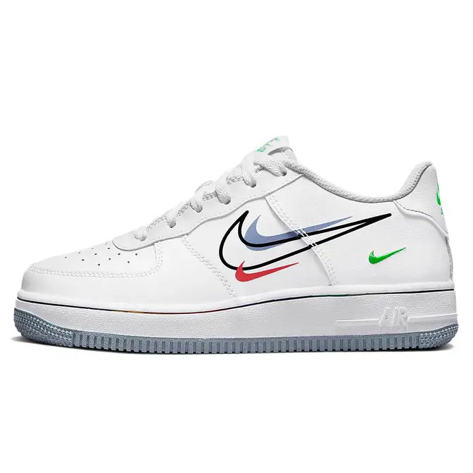 Nike Air Force 1 Low Multi Swoosh GS White | Where To Buy | DM9473-100 ...