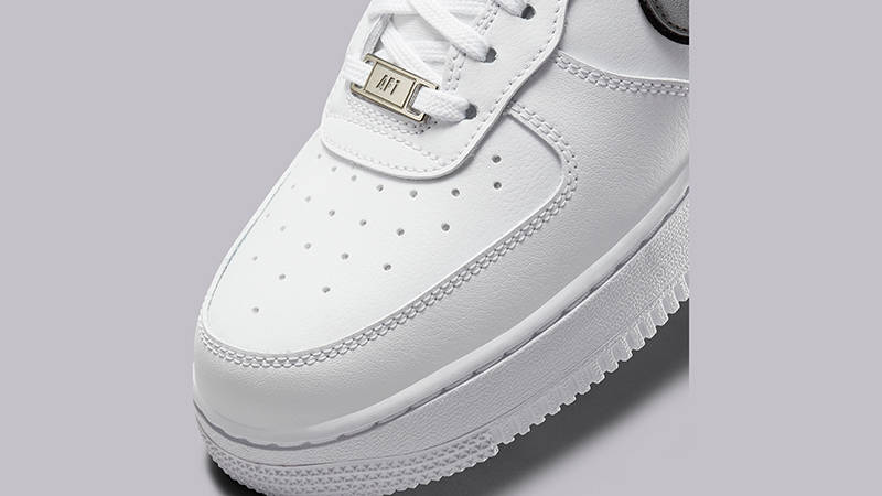 Nike Air Force 1 Metallic Silver DD1523-100 Detail