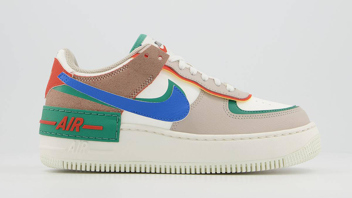 Nike Air Force 1 Shadow Sail Signal Blue Green