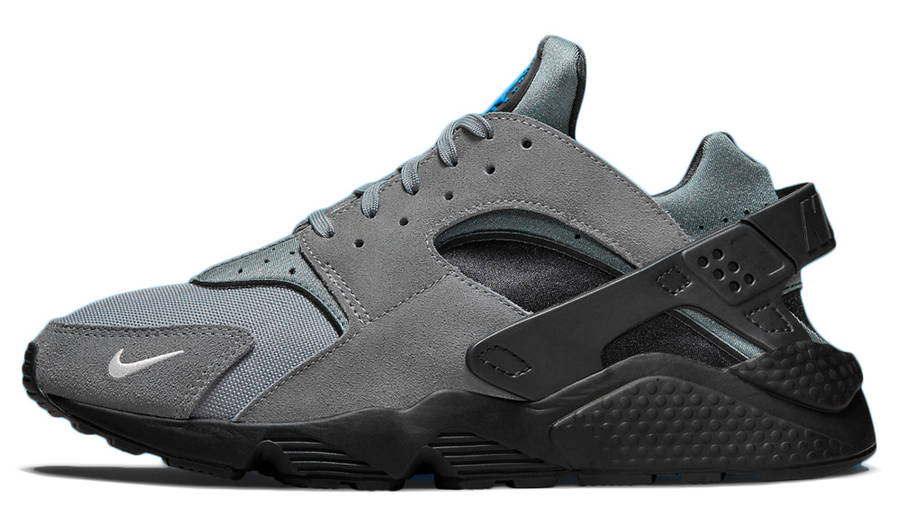 grey and blue huaraches