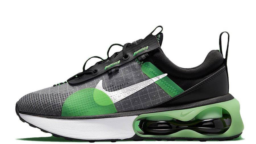 nike air max black with green