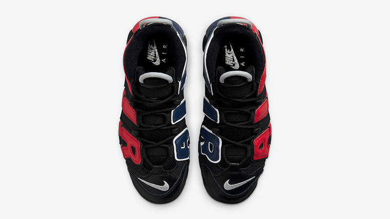 Nike Air More Uptempo GS Black Navy Red