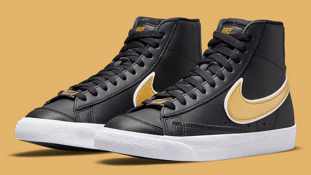 Nike Blazer Mid 77 Metallic Swoosh Black