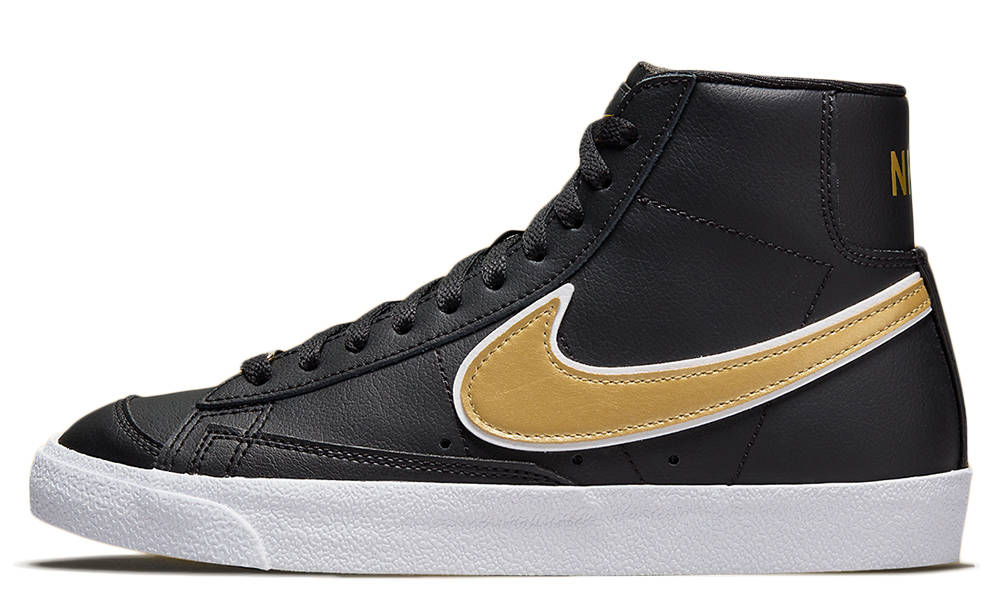 Nike Blazer Mid 77 Metallic Swoosh Black