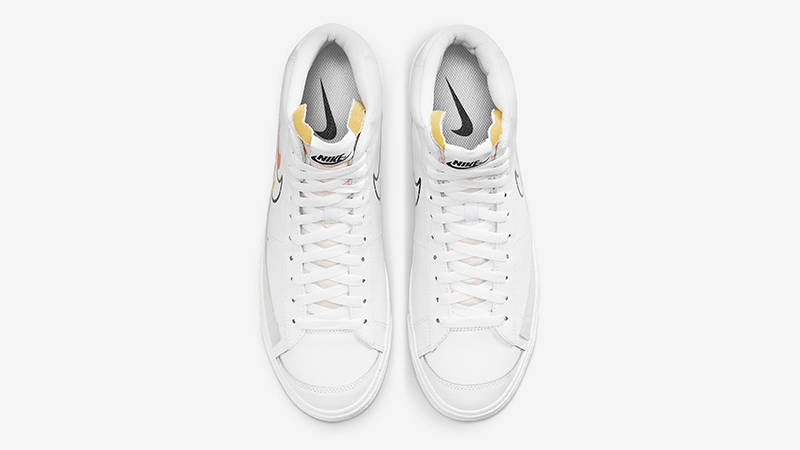 Nike Blazer Mid 77 Multi Swoosh White Team Orange DN7996-100 Top