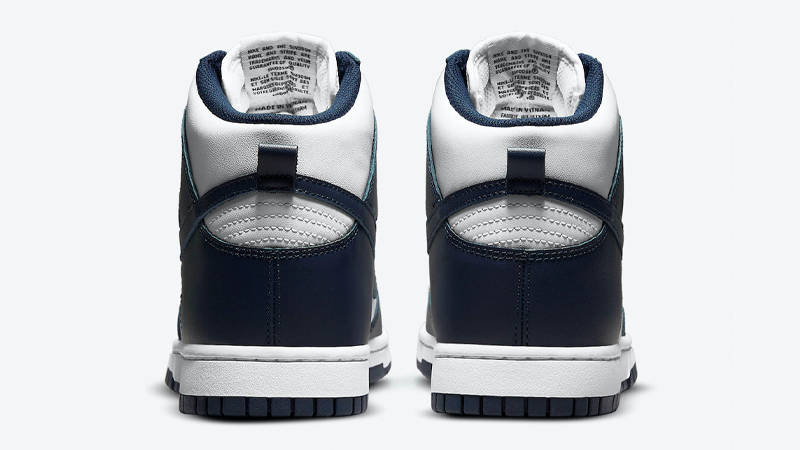 Nike Dunk High Midnight Navy Back
