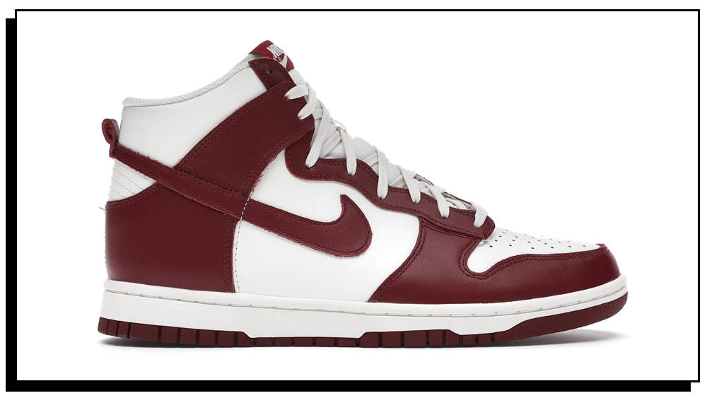 Nike Dunk High Sail Team Red