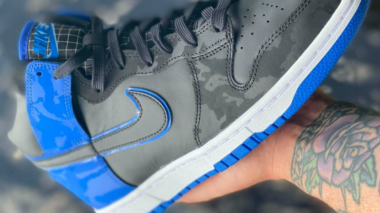 nike dunk high se royal camo 1