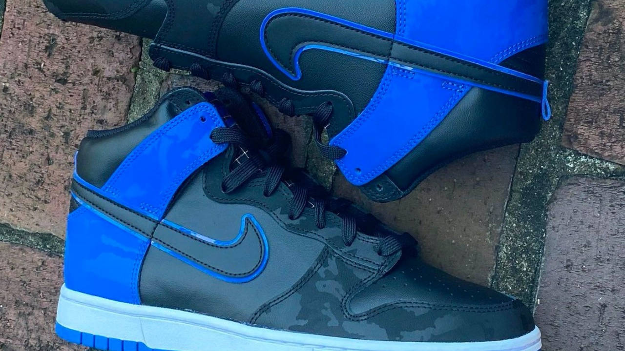 nike dunk high se royal camo 2