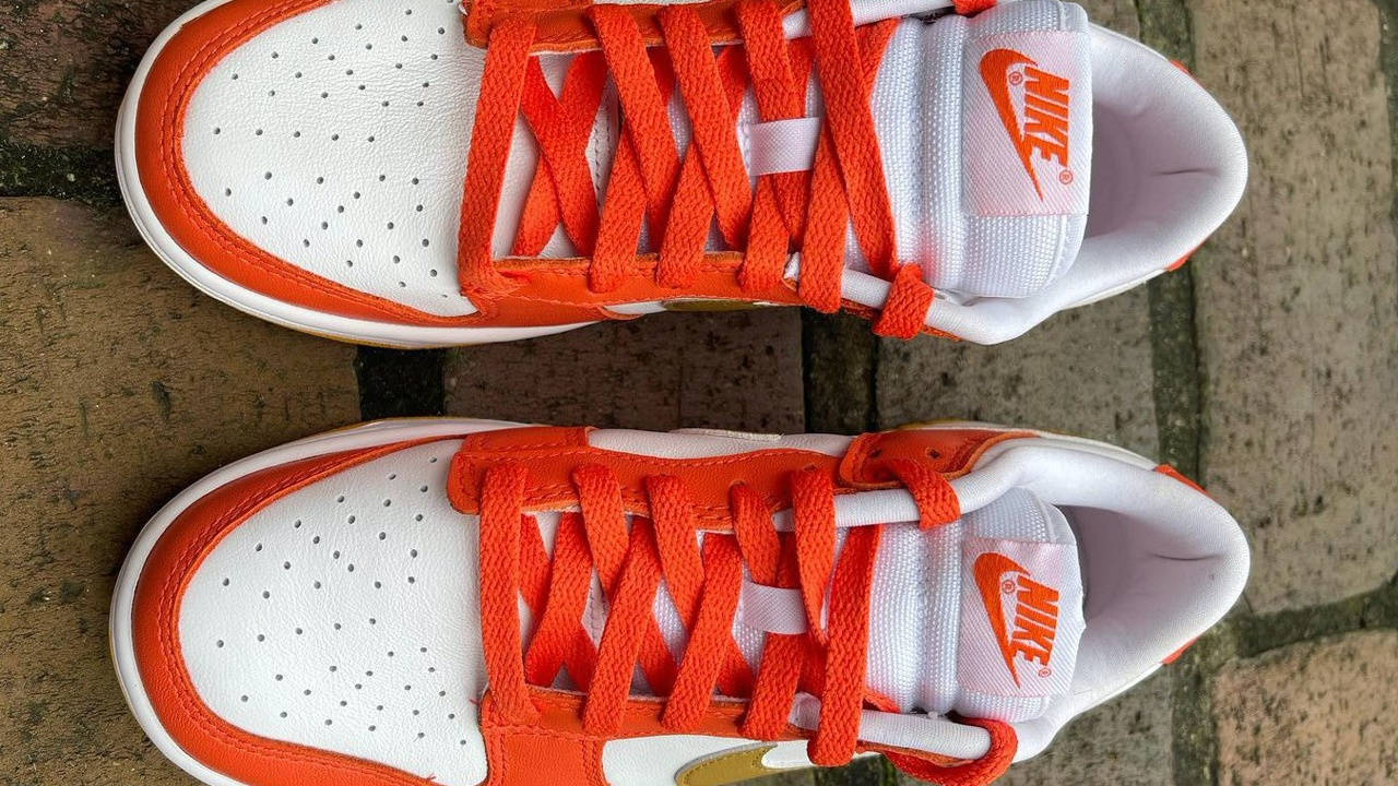 nike dunk low orange 3