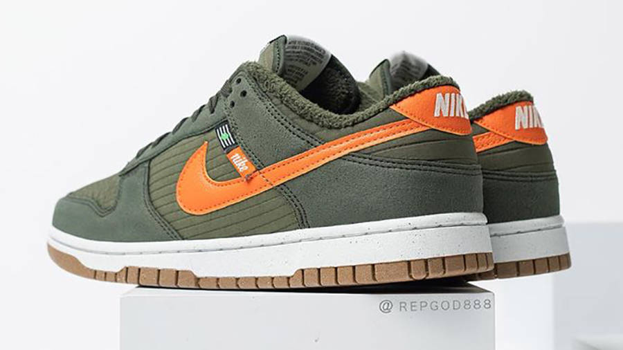 Nike Dunk Low Toasty Pack Green DD3358-300 Back 2