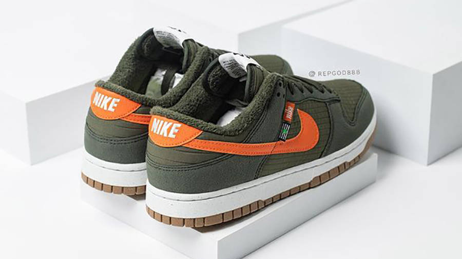 Nike Dunk Low Toasty Pack Green DD3358-300 Back