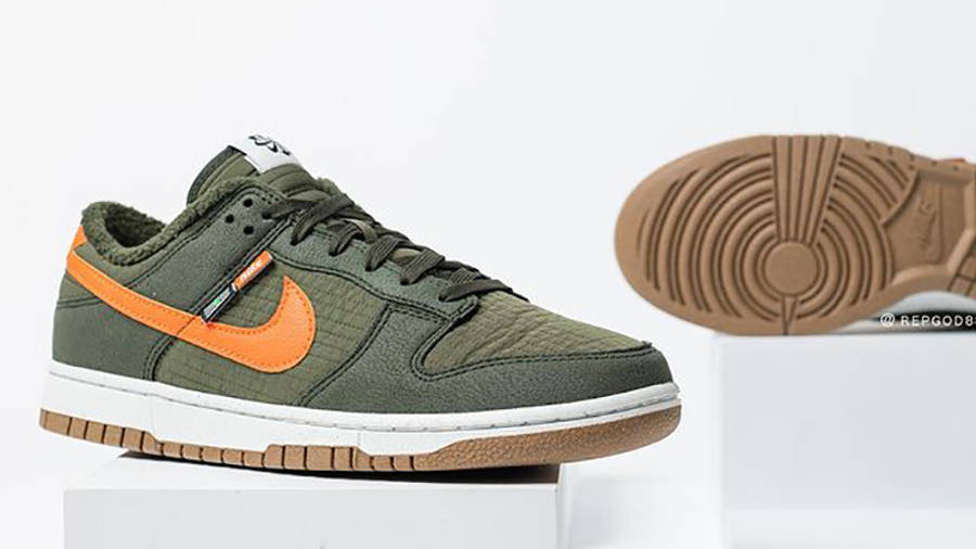 Nike Dunk Low Toasty Pack Green DD3358-300 Side 2