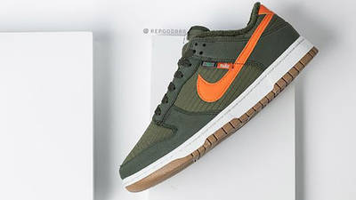 Nike Dunk Low Toasty Pack Green DD3358-300 Side 3