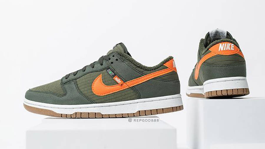 Nike Dunk Low Toasty Pack Green DD3358-300 Side