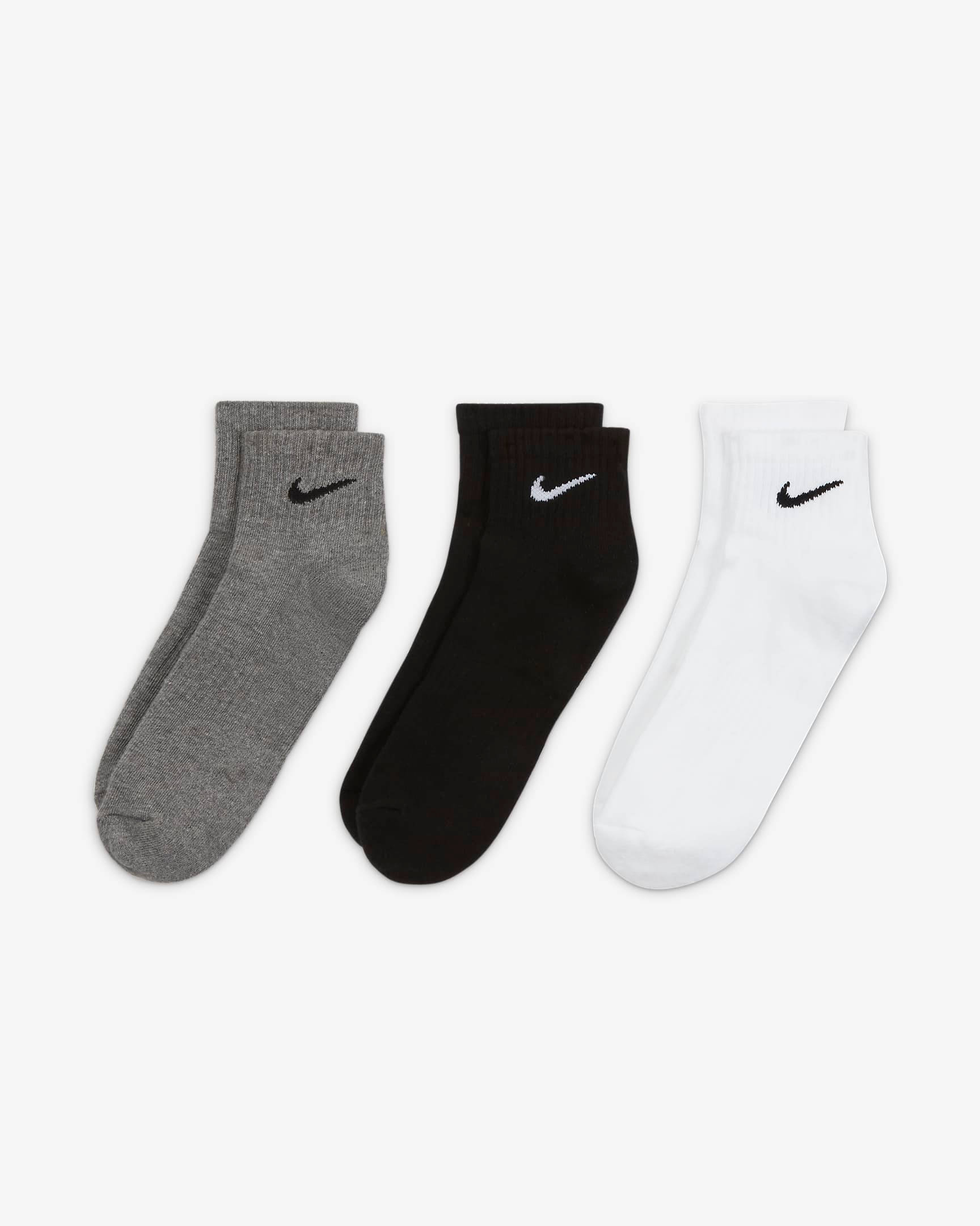 nike white socks ankle