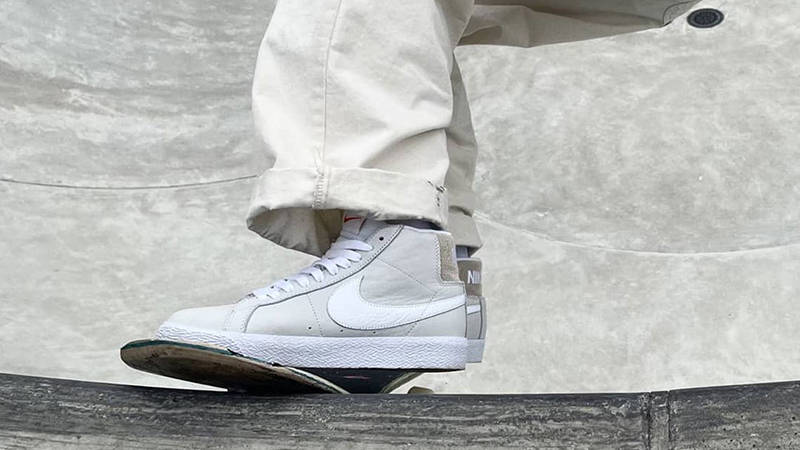 Nike SB Blazer Mid Unbleached BA8855-100 Side