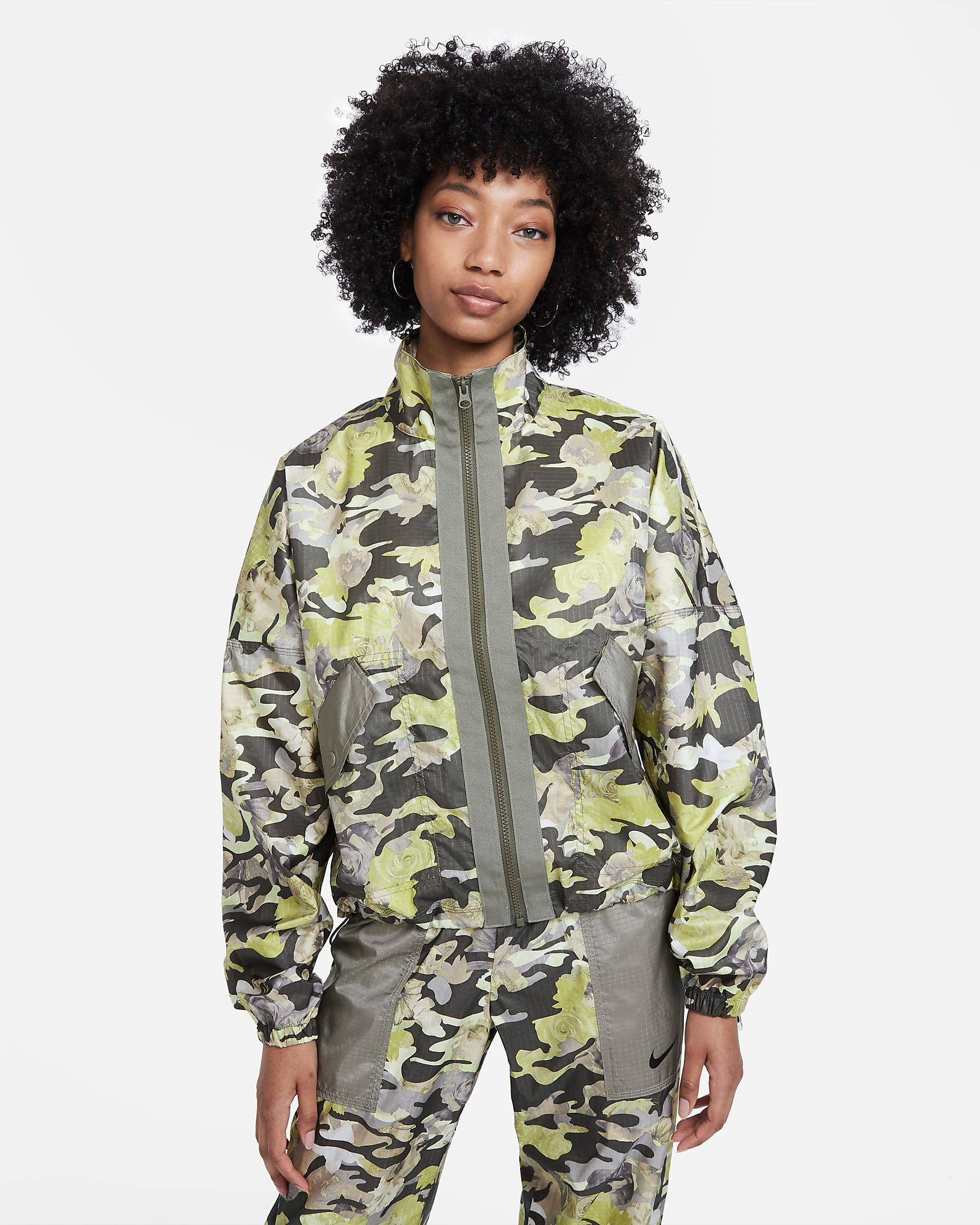 Nike woven camo jacket online