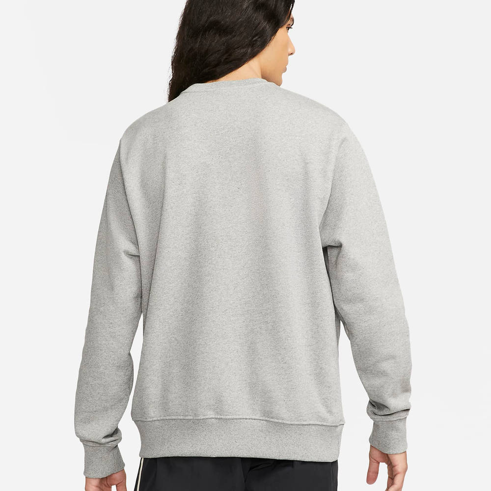 Nike Sportswear Retro Logo Fleece Sweatshirt - Dark Grey Heather | The ...